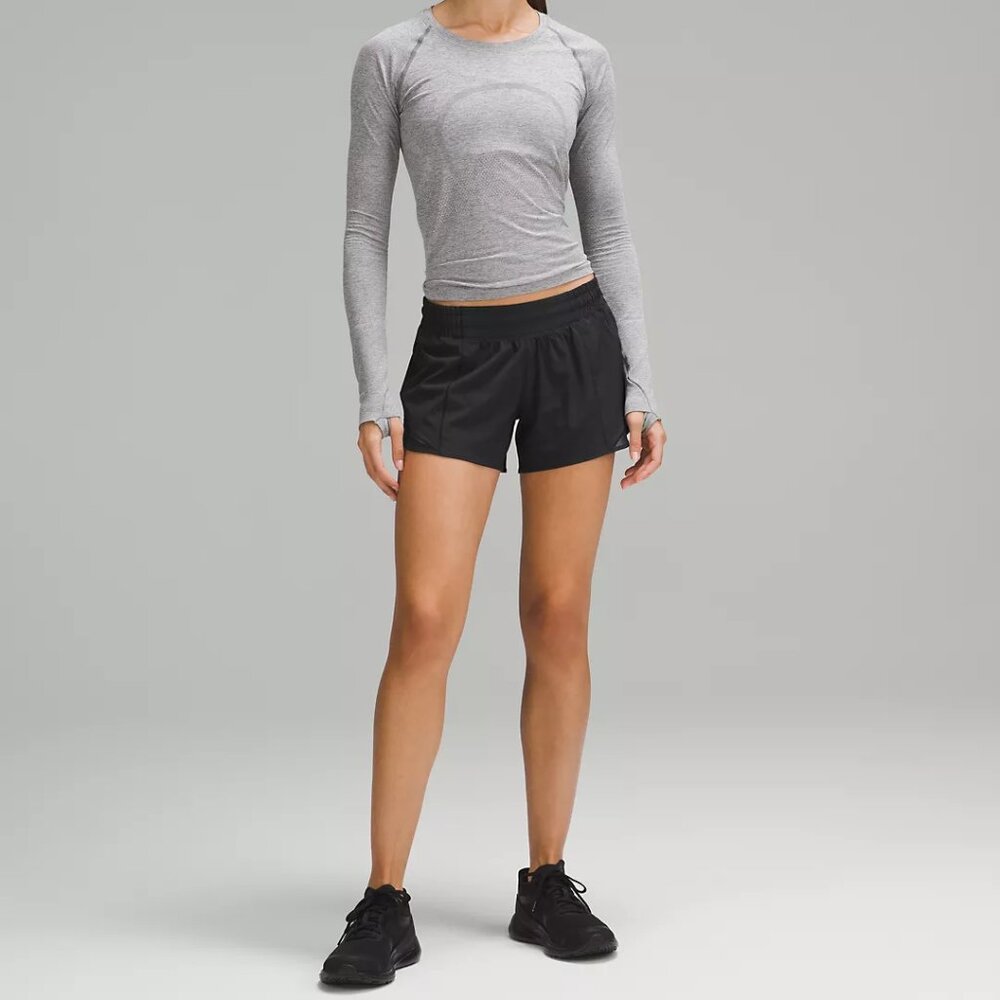 Lululemon Hotty Hot Low-Rise Lined Short 4" / Size 8 / Black